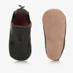 Liewood-Green Leather Pre-Walker Shoes | Childrensalon Outlet