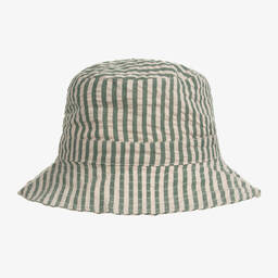 ليوود-Green Striped Cotton Baby Hat | Childrensalon Outlet
