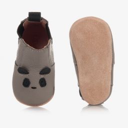Liewood-Grey Leather Pre-Walker Shoes | Childrensalon Outlet
