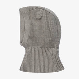 Liewood-Grey Organic Cotton Knitted Balaclava | Childrensalon Outlet