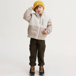 Liewood-Ivory & Beige Down Padded Jacket | Childrensalon Outlet