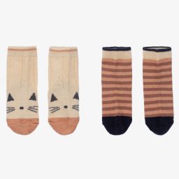 ليوود-جوارب قطن لون زهري (عدد 2) | Childrensalon Outlet