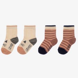 ليوود-جوارب قطن لون زهري (عدد 2) | Childrensalon Outlet