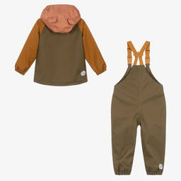 Liewood-Pink & Green 2 Piece Rainsuit | Childrensalon Outlet