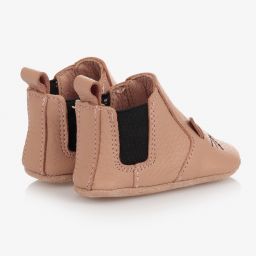 Liewood-Pink Leather Pre-Walker Shoes | Childrensalon Outlet