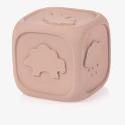 Liewood-Pink Rubber Toy Dice (10cm) | Childrensalon Outlet