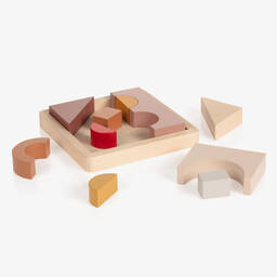 Liewood-Pink Wooden Puzzle Set (20cm) | Childrensalon Outlet