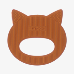 Liewood-Yellow  Cat Teether (10cm) | Childrensalon Outlet