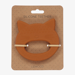 Liewood-Yellow  Cat Teether (10cm) | Childrensalon Outlet