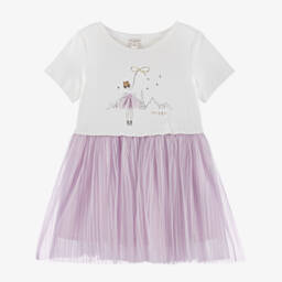 Lili Gaufrette-Girls Ivory & Blush Sparkle Tulle Gown | Childrensalon Outlet