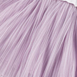 Lili Gaufrette-Girls Ivory & Blush Sparkle Tulle Gown | Childrensalon Outlet