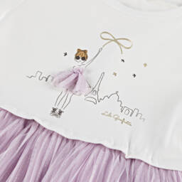 Lili Gaufrette-Girls Ivory & Blush Sparkle Tulle Gown | Childrensalon Outlet