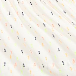 Lili Gaufrette-Girls Ivory Cotton Dress | Childrensalon Outlet