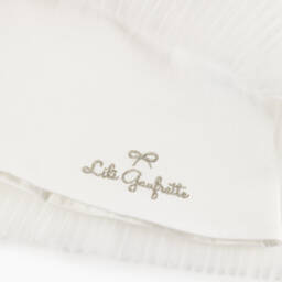 Lili Gaufrette-Girls Ivory Tulle Pleated Gown | Childrensalon Outlet