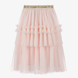 Lili Gaufrette-Розовое многослойное тюлевое платье для девочек | Childrensalon Outlet
