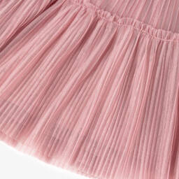 Lili Gaufrette-Girls Pink Tulle & Cotton Delight Dress | Childrensalon Outlet