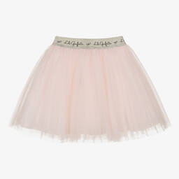 Lili Gaufrette-Girls Pink Tulle Pleated Skirt | Childrensalon Outlet