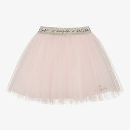 Lili Gaufrette-Girls Pink Tulle Pleated Skirt | Childrensalon Outlet
