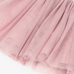 Lili Gaufrette-Ivory & Pink Tulle Frock Delight | Childrensalon Outlet