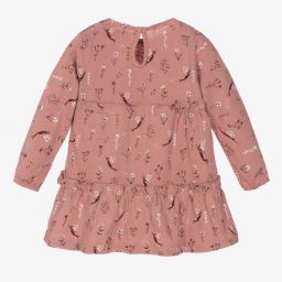 Lilly and Sid-Baby Girls Pink Cotton Dress | Childrensalon Outlet