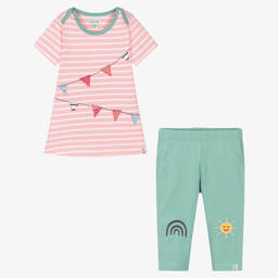 Lilly and Sid-Baby Girls Pink Dress & Leggings Set | Childrensalon Outlet