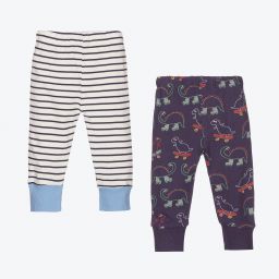 ليلي آند سيد-Blue Cotton Joggers (2 Pack) | Childrensalon Outlet