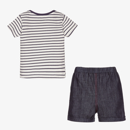 Lilly and Sid-Organic Cotton Baby Shorts Set | Childrensalon Outlet