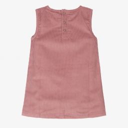 Lilly and Sid-Pink Corduroy Pinafore Dress | Childrensalon Outlet