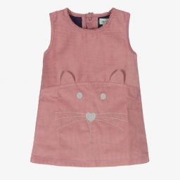 Lilly and Sid-Pink Corduroy Pinafore Dress | Childrensalon Outlet