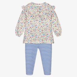 Lilly and Sid-Striped & Floral Leggings Set | Childrensalon Outlet