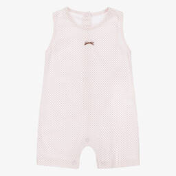 Linn-Baby Girls Pink Cotton Shortie | Childrensalon Outlet