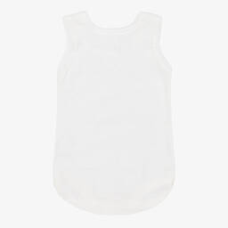 Linn-Girls Ivory Cotton Bodyvest | Childrensalon Outlet