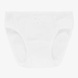 Linn-Girls White Cotton Knickers | Childrensalon Outlet