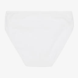 Linn-Girls White Cotton Knickers | Childrensalon Outlet