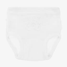 Linn-White Frilly Knit Knickers | Childrensalon Outlet