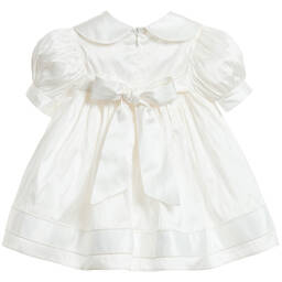 Little Darlings Для праздника-Baby Girls Ivory Silk Daisy Dress Set | Childrensalon Outlet