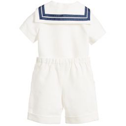 Little Darlings-Boys Ivory Sailor Suit | Childrensalon Outlet