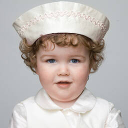 Little Darlings Для праздника-Boys Ivory Silk Sailor Hat  | Childrensalon Outlet