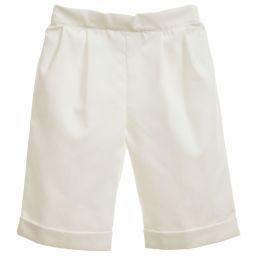 Little Darlings Occasion-Boys Ivory 'Spencer' Cotton 3 Piece Suit | Childrensalon Outlet