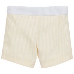 Little Darlings-Girls Yellow Cotton Shorts | Childrensalon Outlet