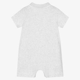 Little Me-Boys Soft Grey Polo Shortie | Childrensalon Outlet