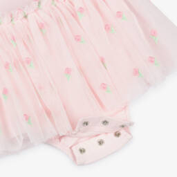 Little Me-Girls Pink Floral Tulle Dress Ensemble | Childrensalon Outlet