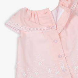 ليتل مي-طقم بناتي وردي وعاجي من الدانتيل | Childrensalon Outlet