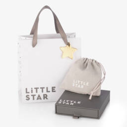Little Star-Girls Silver Celestial Charm Necklace | Childrensalon Outlet