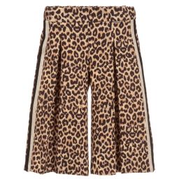Loredana-Beige Leopard Print Culottes | Childrensalon Outlet