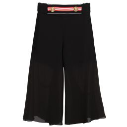 Loredana-Black Crêpe Chiffon Culottes | Childrensalon Outlet