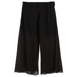 Loredana-Black Crêpe Chiffon Culottes | Childrensalon Outlet