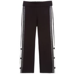 Loredana-Girls Black Crêpe Trousers | Childrensalon Outlet