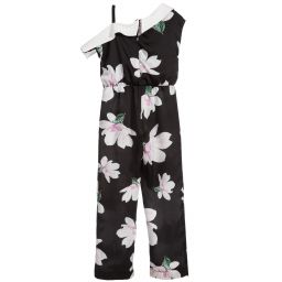 Loredana-Girls Black Floral Jumpsuit | Childrensalon Outlet