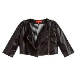 Loredana-Girls Faux Leather Jacket | Childrensalon Outlet